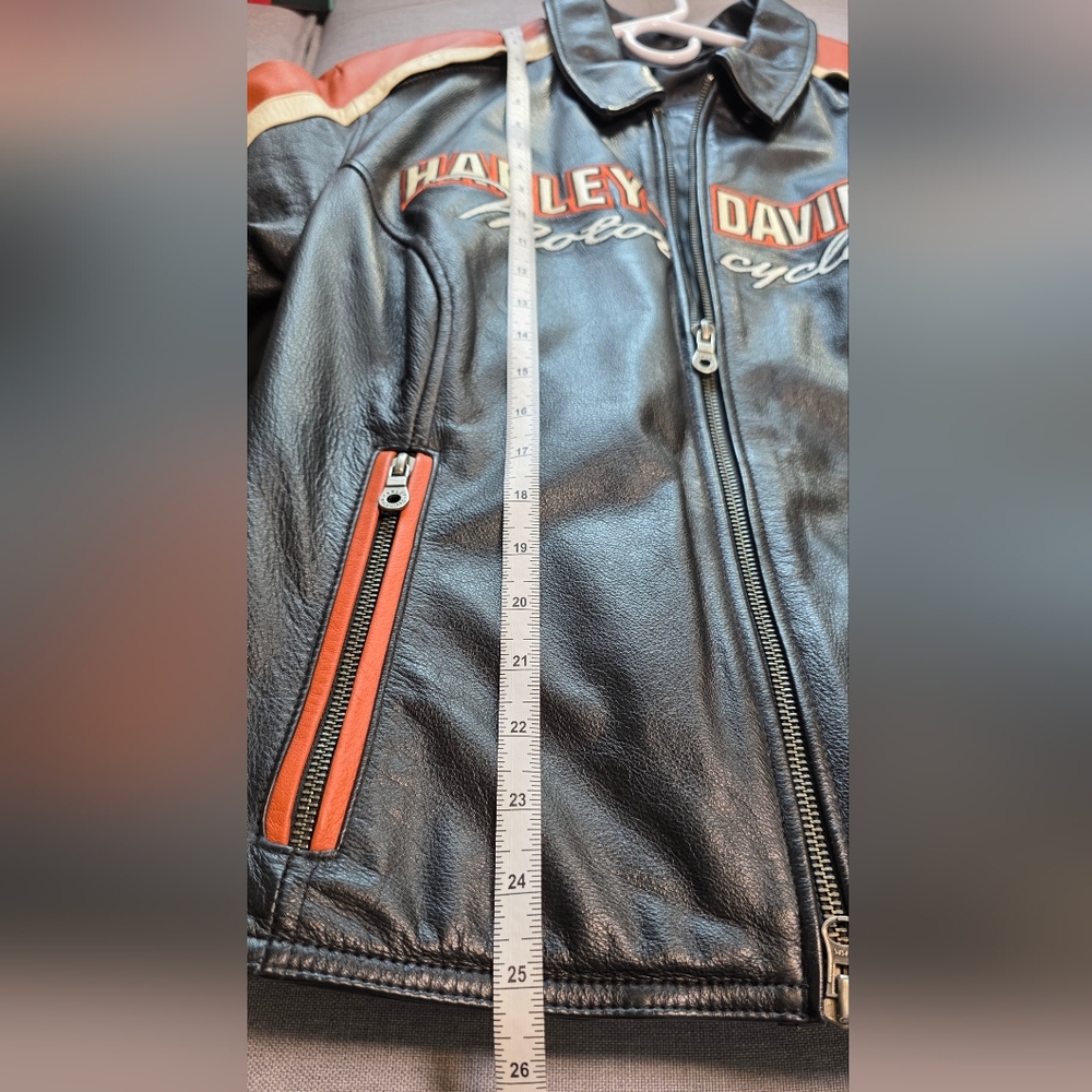 Harley Davidson Women's Bikercore Motorcycle Leather Jacket - Size 1W (18/20) - Picture 14 of 17